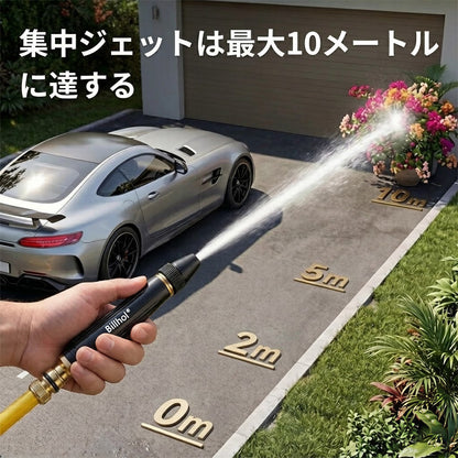 💥50％オフ — 本日最終日丨Billhol® 🏆家庭用高圧洗車ウォーターガン。植物や野菜への水やり、洗車に欠かせないアイテムです。👍💦
