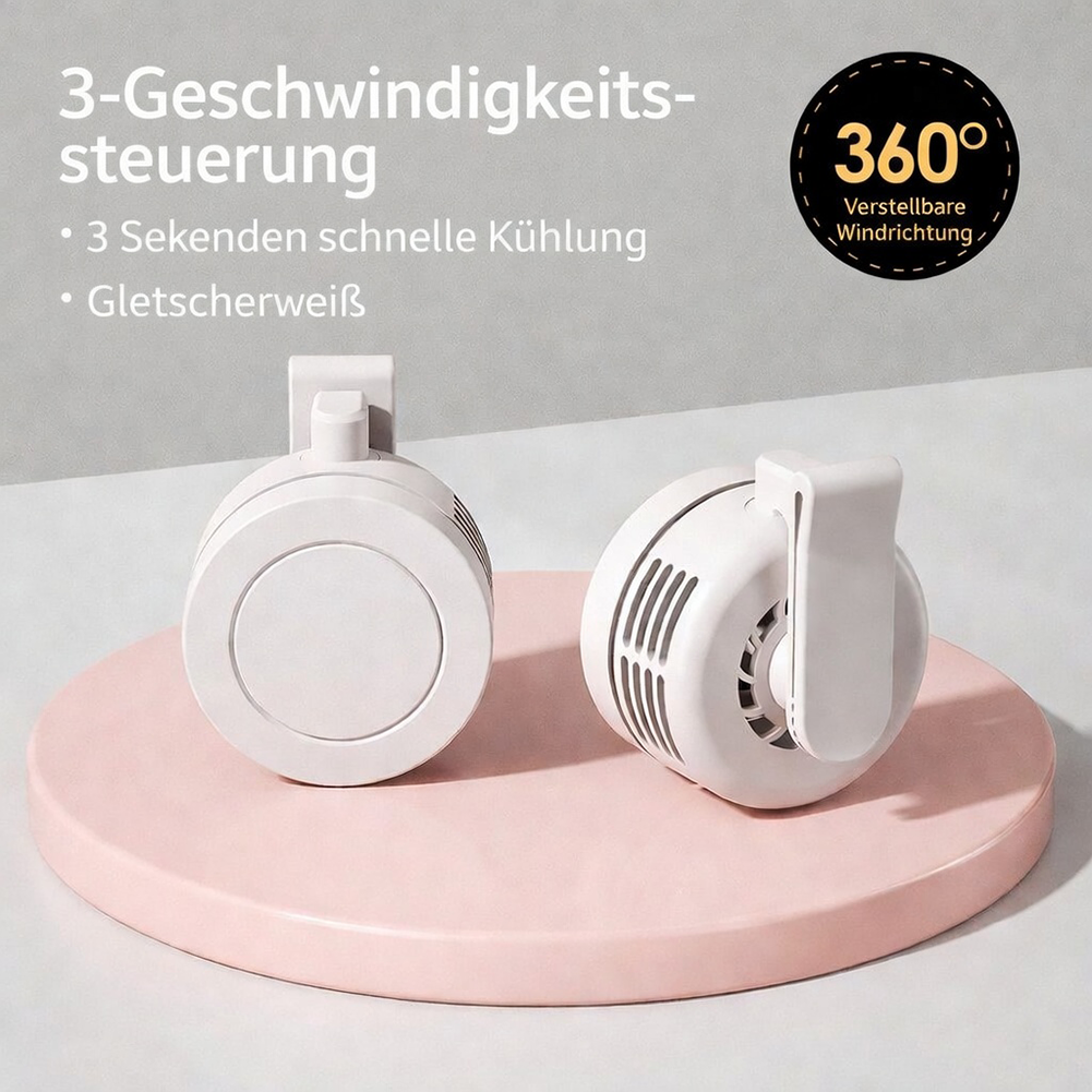 ✨✨Tragbarer, leiser, ansteckbarer Mini-Ventilator ohne Flügel🔥