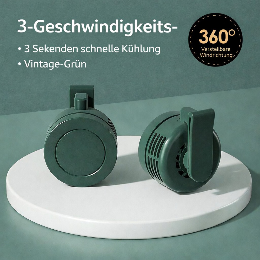 ✨✨Tragbarer, leiser, ansteckbarer Mini-Ventilator ohne Flügel🔥
