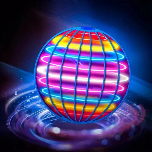 🌍 Fliegender Boomerang-UFO-Spinner – 360° LED-Schwebeball mit Handsteuerung