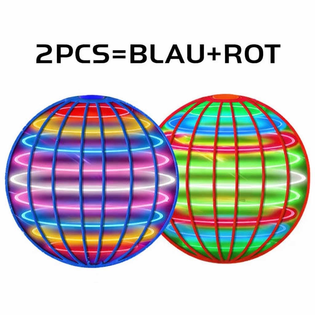🌍 Fliegender Boomerang-UFO-Spinner – 360° LED-Schwebeball mit Handsteuerung